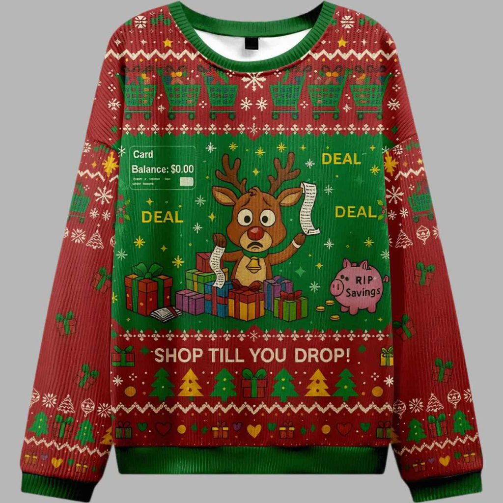 RIP Savings Broke for the Holidays Ugly Christmas Sweater 2