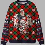Raccoon Concert Ugly Christmas Sweater