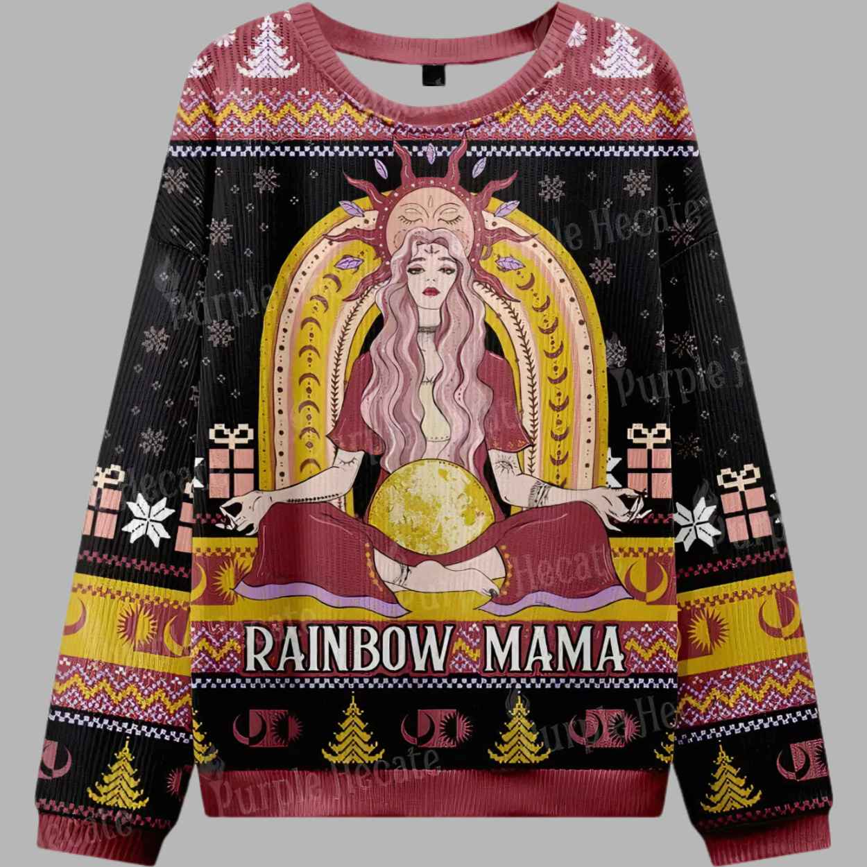 Rainbow Mama Ugly Christmas Sweater 1 Rainbow Mama Ugly Christmas Sweater 1