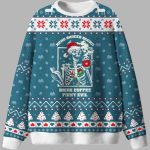 Read Banned Books Drink Coffee Fight Evil Ugly Christmas Sweater