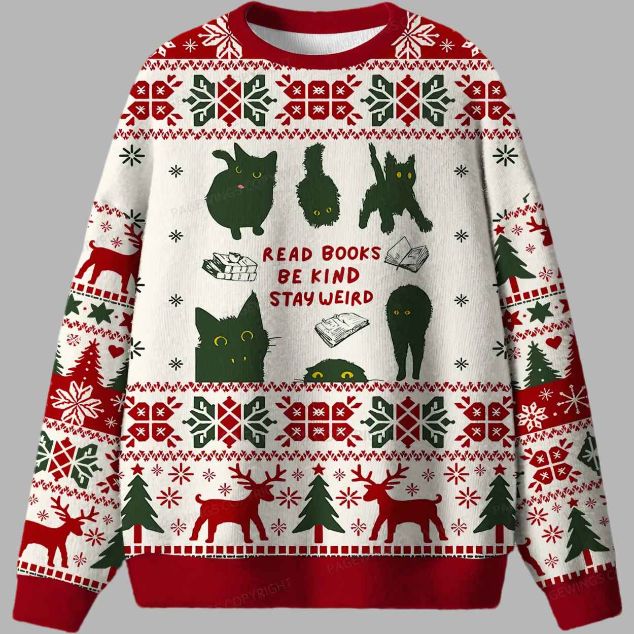 Read Books Be Kind Stay Weird Ugly Christmas Sweater 2 Read Books Be Kind Stay Weird Ugly Christmas Sweater 3
