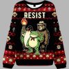 Resist Frog Ugly Christmas Sweater 5 Resist Frog Ugly Christmas Sweater 2