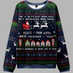 Santa’s Database Never Out of Sync Ugly Christmas Sweater