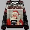 Santa's Mugshot Ugly Christmas Sweater 1