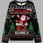 Santa Claus Fell Into The Chimney Christmas Ugly Sweater