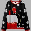 Santa Claus On The Roof Ugly Christmas Sweater 2