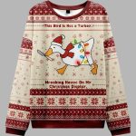 Santa Goose on a Rampage Ugly Christmas Sweater