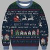 Santas Database Never Out of Sync Ugly Christmas Sweater 2