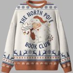 Santas The North Pole Book Club Ugly Christmas Sweater