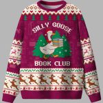 Silly Goose Book Club Ugly Christmas Sweater