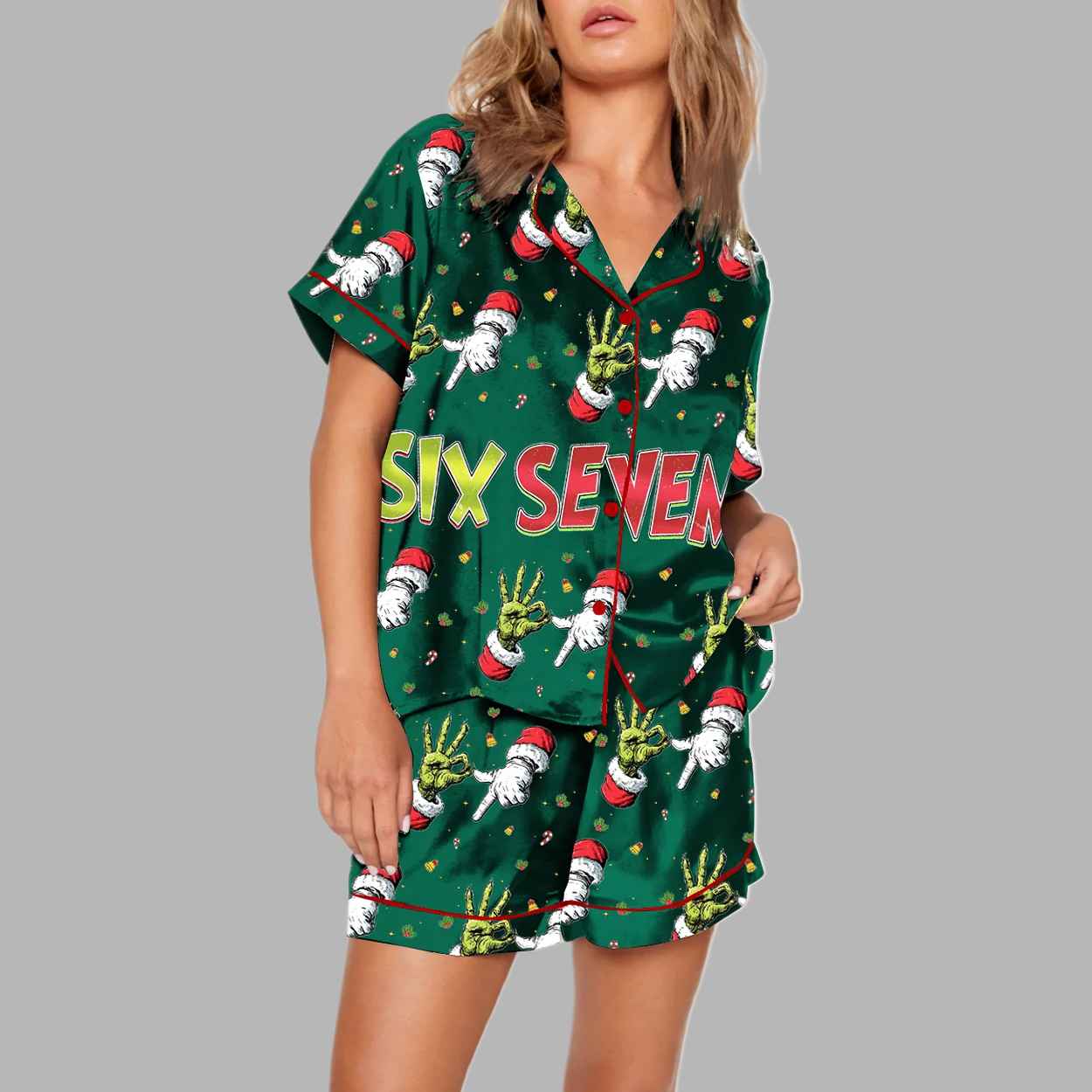 Six Seven Christmas Pajama Set 2 Six Seven Christmas Pajama Set 3