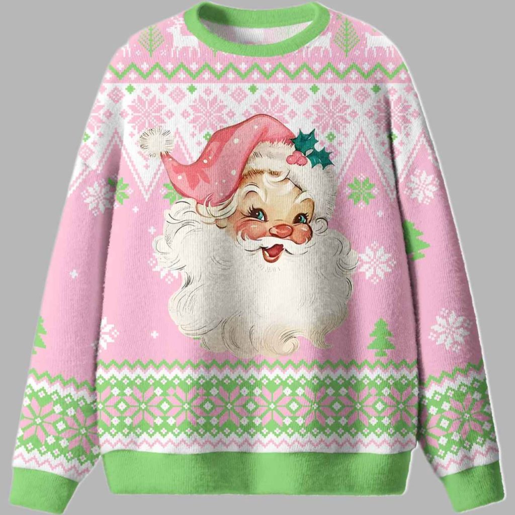 Smiling Santa Claus Ugly Christmas Sweater 3 Smiling Santa Claus Ugly Christmas Sweater 3