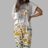 Stars Hollow Fall Book Casual Pajama Set 2
