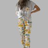 Stars Hollow Fall Book Casual Pajama Set 3