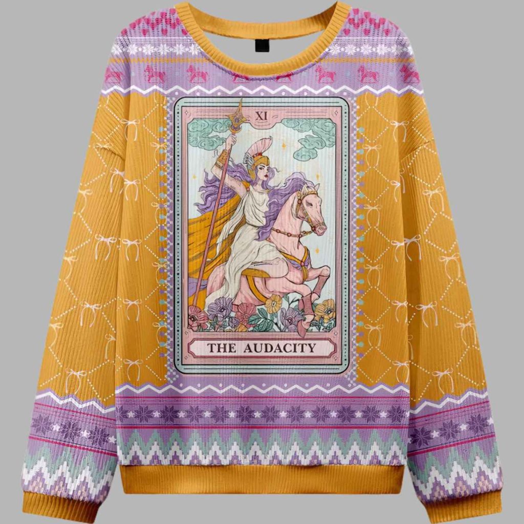 The Audacity Tarot Card Ugly Christmas Sweater 3 The Audacity Tarot Card Ugly Christmas Sweater 3