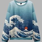The Great Wave Off Fuji Christmas Ugly Sweater
