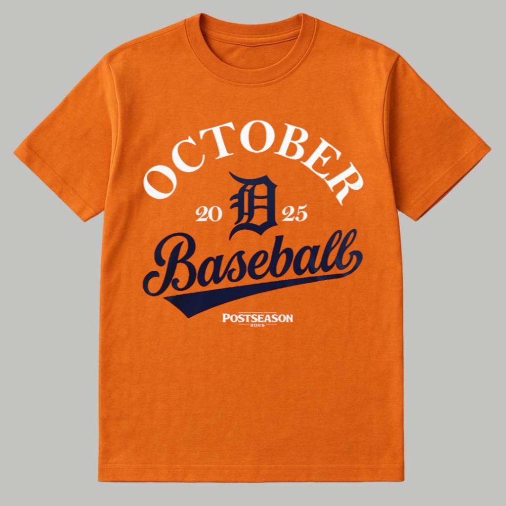 Tigers October 2025 Baseball Shirt