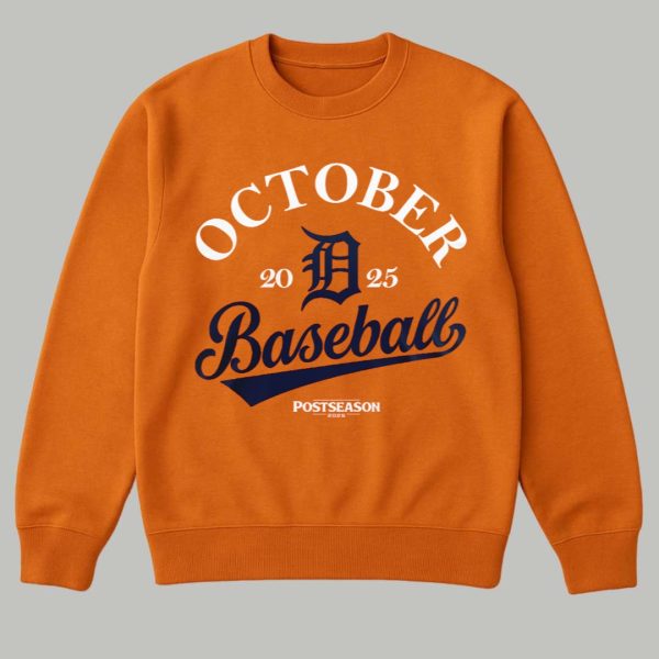 Tigers October 2025 Baseball Shirt