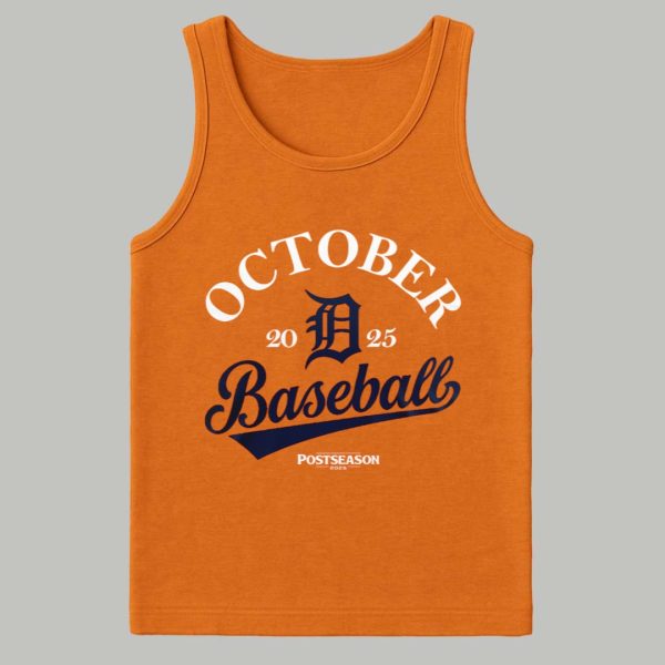 Tigers October 2025 Baseball Shirt