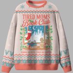 Tired Moms Book Club Ugly Christmas Sweater