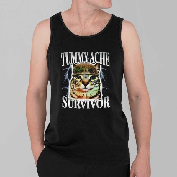 Tummy Ache Survivor Cat Shirt 3