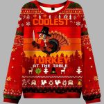 Turkey At The Table Ugly Christmas Sweater