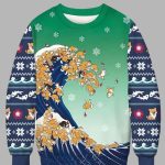 Ukiyo-e Shiba Inu Ugly Christmas Sweater