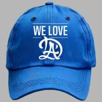 Unisex We Love Dodgers Baseball Print Baseball Cap