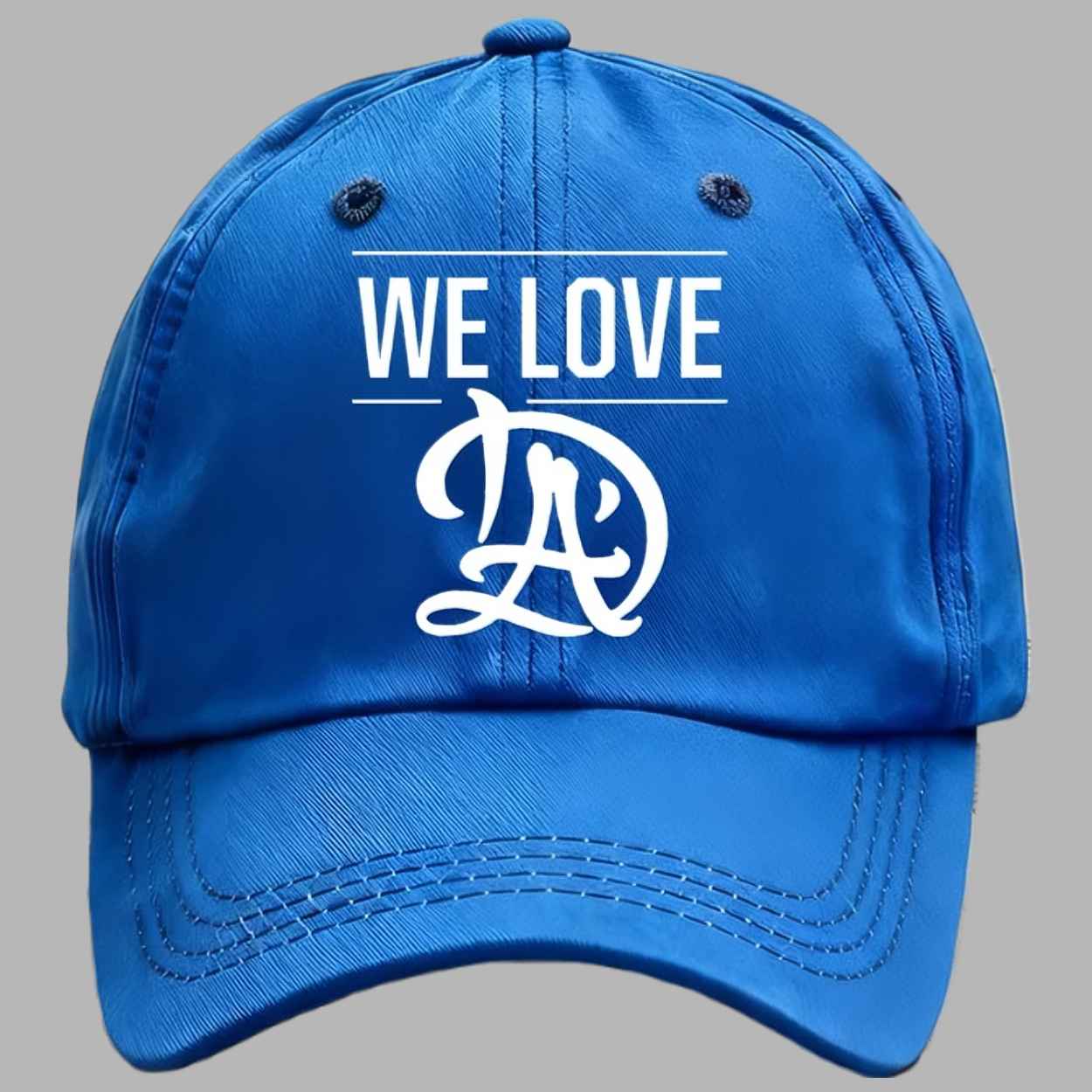 Unisex We Love Dodgers Baseball Print Baseball Cap 1 Unisex We Love Dodgers Baseball Print Baseball Cap 2