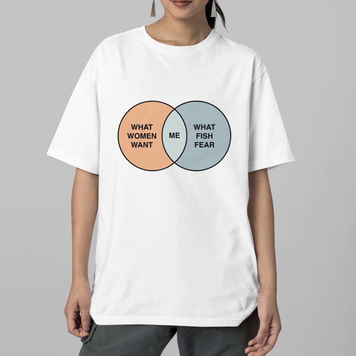 Women Want Me Fish Fear Me Venn Diagram Shirt 2 Women Want Me Fish Fear Me Venn Diagram Shirt 2
