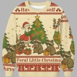 Wild Holiday Animal Party Ugly Christmas Sweater