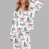 Yoga Christmas Silky Satin Pajama Set 5 Yoga Christmas Silky Satin Pajama Set 4