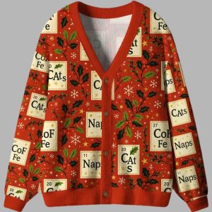 Periodic Table Funny Ugly Cardigan Sweater 2