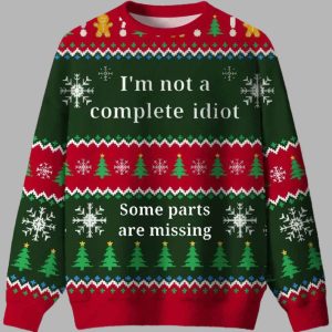 Funny Idiot Ugly Christmas Sweater 1