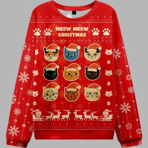 Meow Meow Ugly Christmas Sweater 2