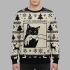 Black Cat Biting Christmas Ugly Sweater 3 Black Cat Biting Christmas Ugly Sweater 2