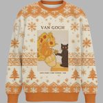 Black Cat With Sunflowers Christmas Ugly Sweater