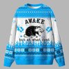 Blue Awake But What Cost Ugly Christmas Sweater 2
