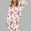 Cajun Louisiana Christmas Silky Satin Pajama Set