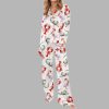 Cajun Louisiana Christmas Silky Satin Pajama Set