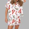 Cajun Louisiana Christmas Silky Satin Pajama Set