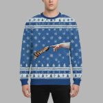 Cat God Creation Of Adam Christmas Ugly Sweater