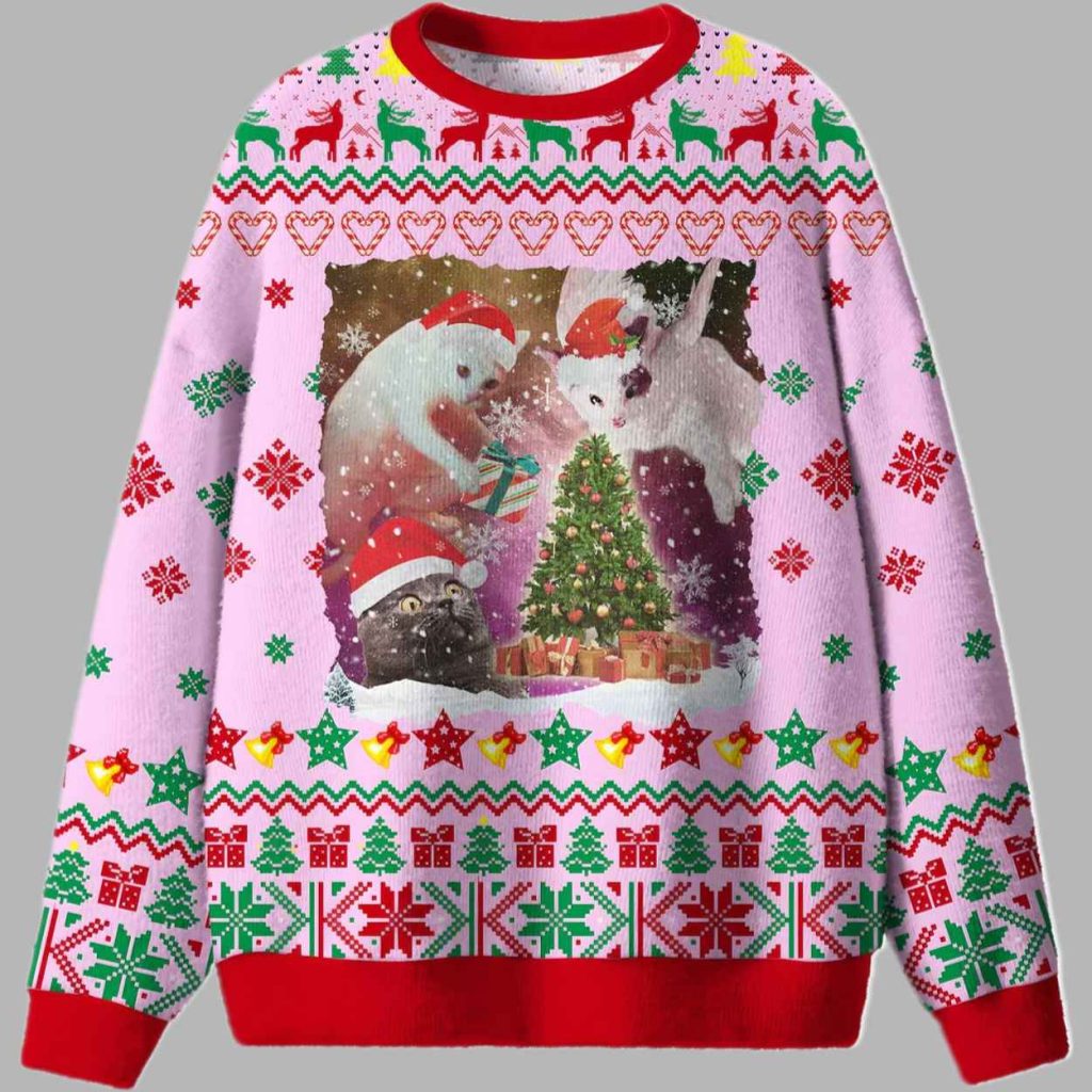 Cats Gift Ugly Christmas Sweater