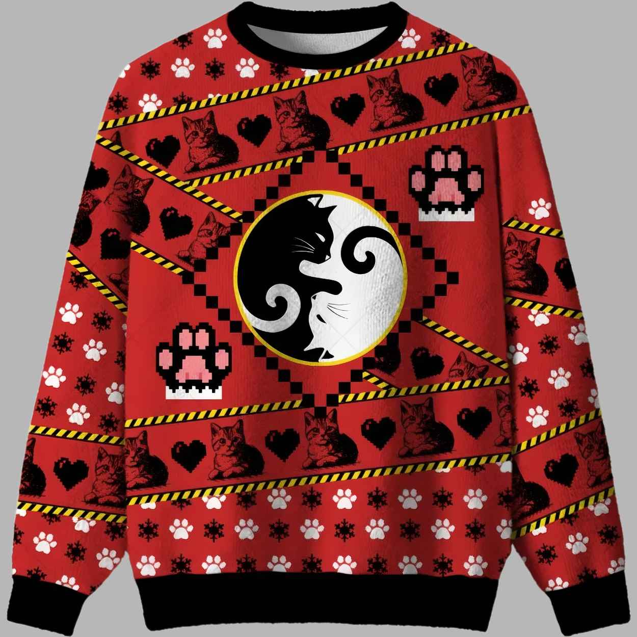Cats Humour Ugly Christmas Sweater 2 Cats Humour Ugly Christmas Sweater 2