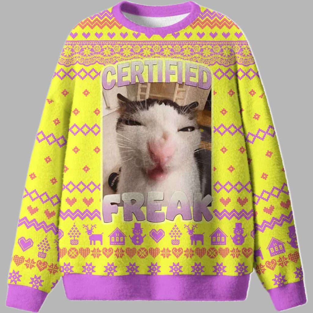 Certified Freak Ugly Christmas Sweater 2