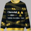 Chernobyl 1986 Yellow Tape Ugly Christmas Sweater 1