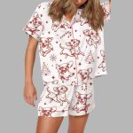 Christmas Chihuahua Mom Silky Pajama Set