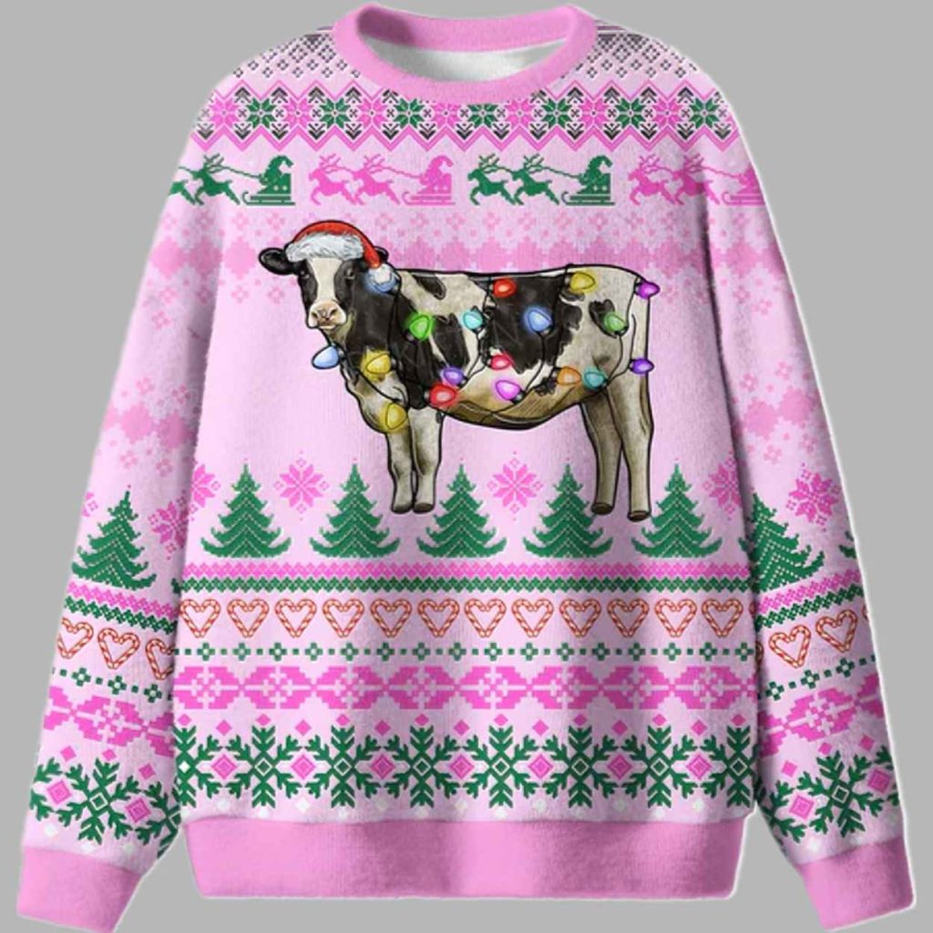 Christmas Cow Ugly Christmas Sweater 2