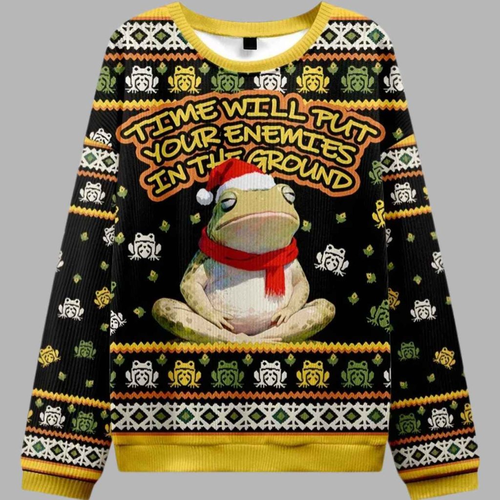 Christmas Frogs Drive Away Humans Christmas Ugly Sweater 2 Christmas Frogs Drive Away Humans Christmas Ugly Sweater 2