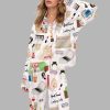 Christmas Holiday Movie Silky Satin Pajama Set 1